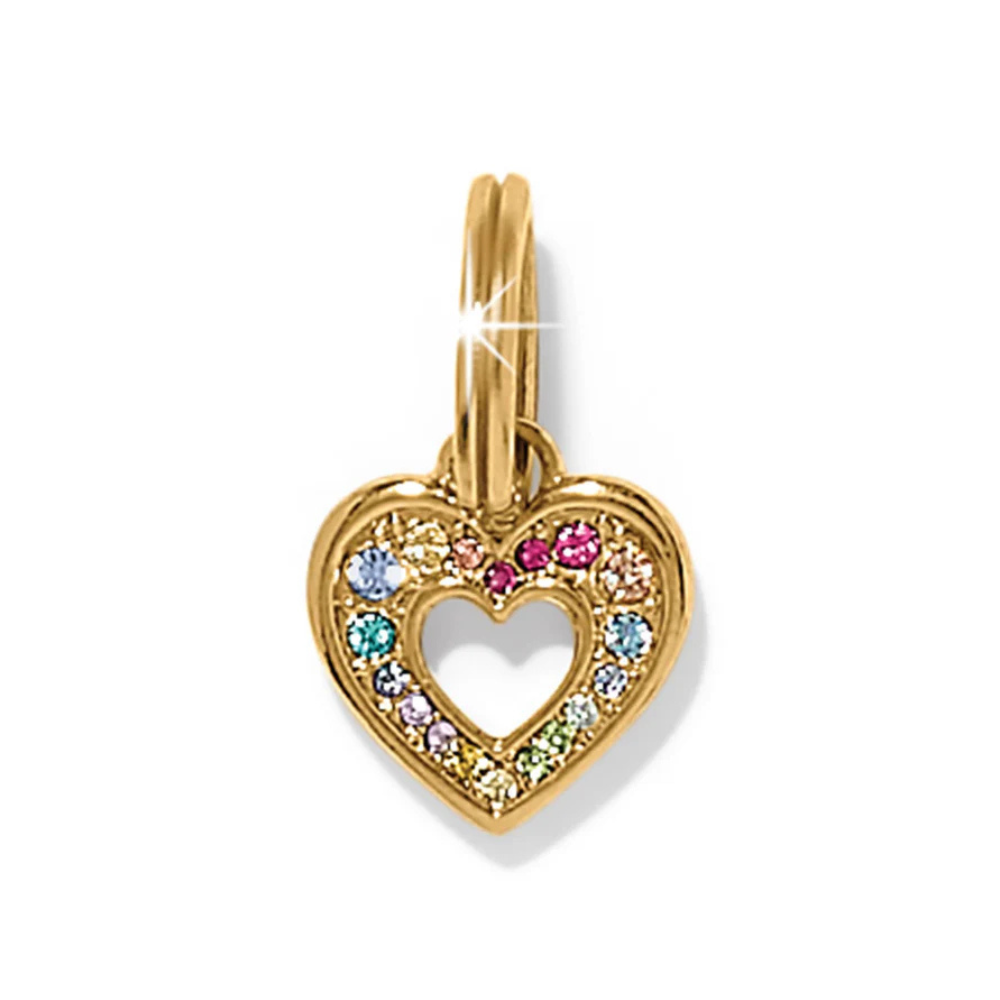 Enchanting Gem Heart Charm