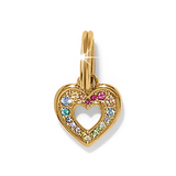 Enchanting Gem Heart Charm
