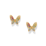 Enchanting Gem Butterfly Earrings