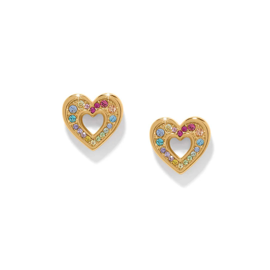 Enchanting Gem Heart Earrings