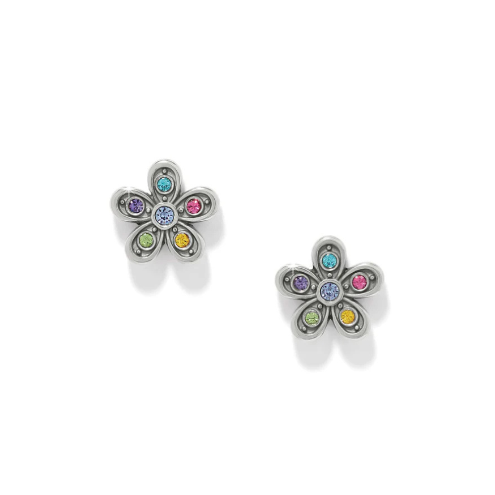 Enchanting Gem Flower Earrings