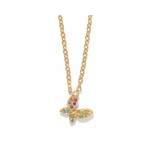 Enchanting Gem Butterfly Necklace