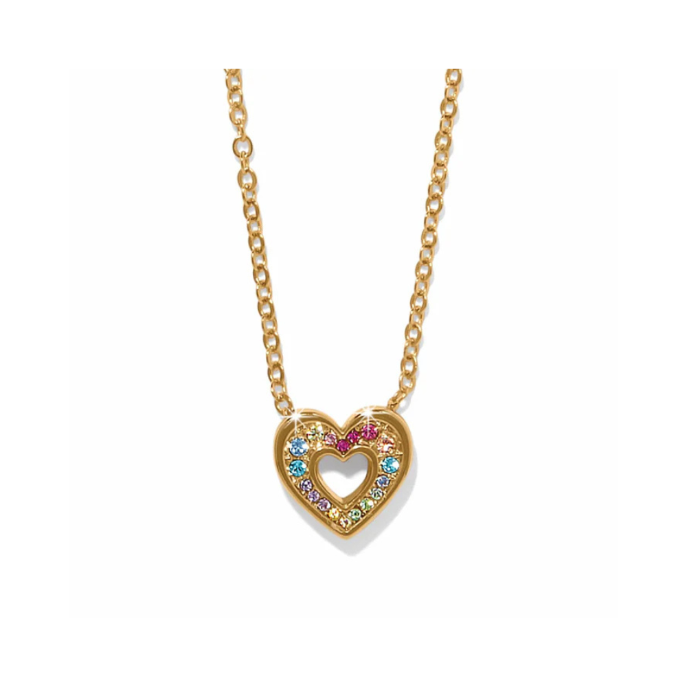 Enchanting Gem Heart Necklace