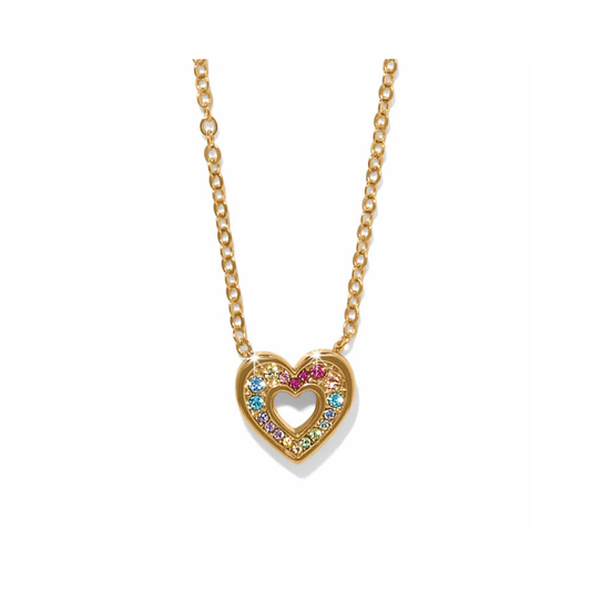 Enchanting Gem Heart Necklace