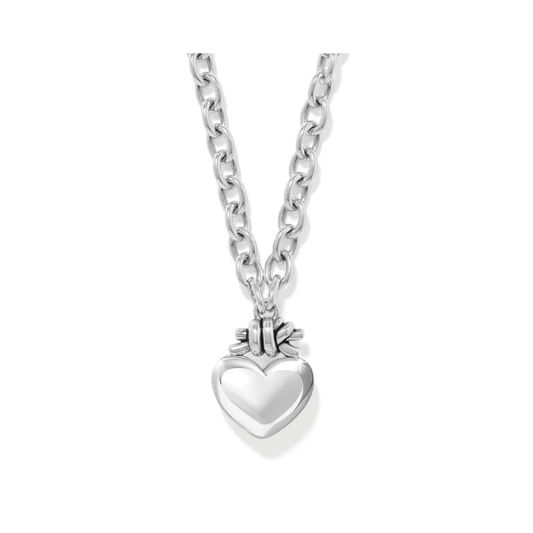 Interlok Love Knot Large Heart Necklace