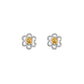 Citrine Flower Earrings