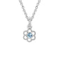 Aquamarine Flower Necklace