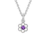 Amethyst Flower Necklace