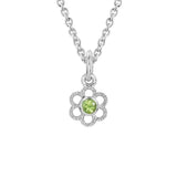 Peridot Flower Necklace