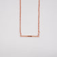 Mariana Rose Gold Tone Bar Necklace