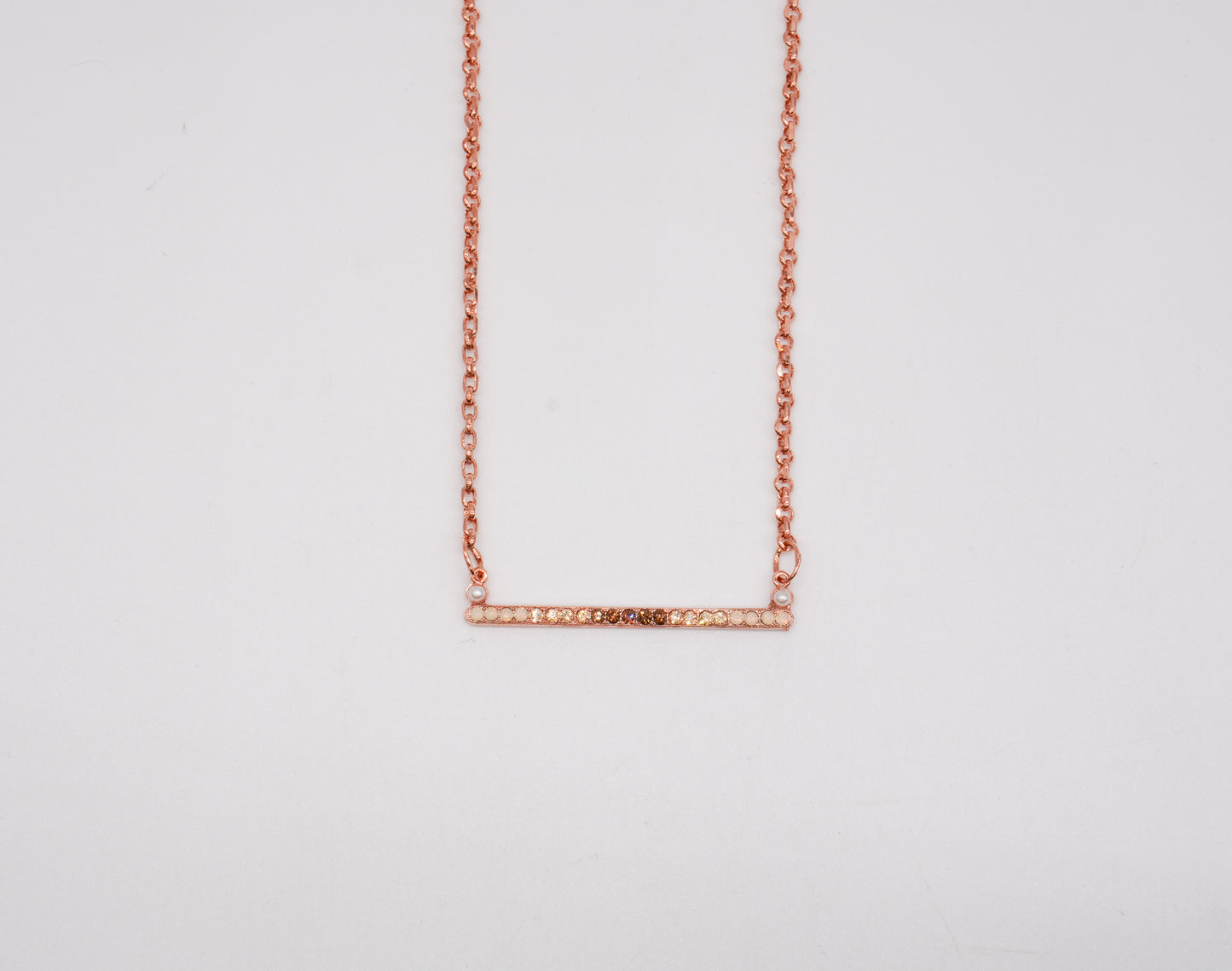 Mariana Rose Gold Tone Bar Necklace