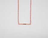 Mariana Rose Gold Tone Bar Necklace