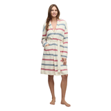Cozy Chic Ultra Lite Cotton Stripe Robe