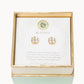 Spartina Sea La Vie Blessed/Crystal Clover Stud Earrings