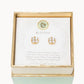 Blessed Crystal Clover Stud Earrings