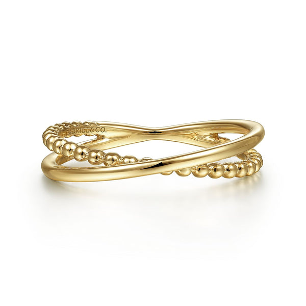 14K Bujukan Criss Cross Ring