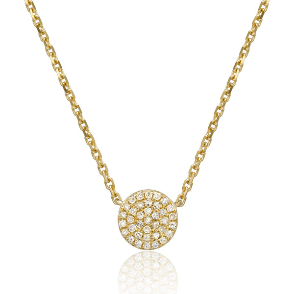 Pave Diamond Pendant Necklace