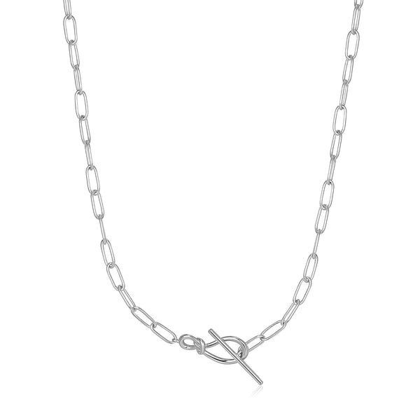 Knot T Bar Chain Necklace