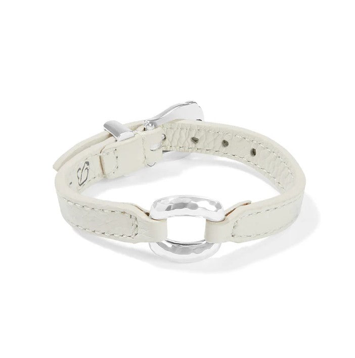 Brighton Timeless Link White Bandit Bracelet