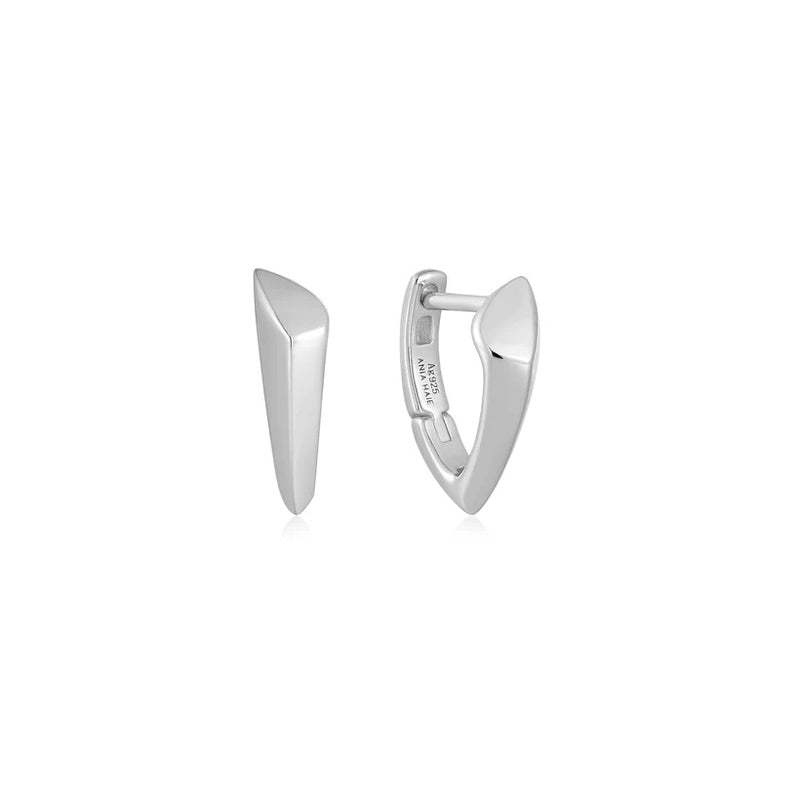 Ania Haie Sterling Silver Arrow Huggie Hoop Earrings