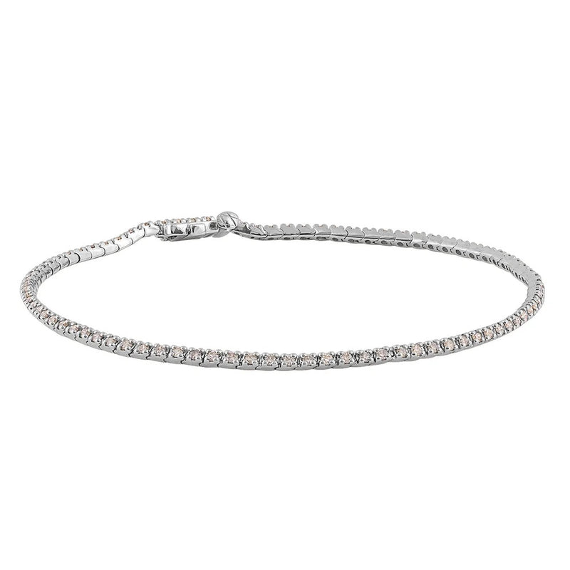 14K Diamond Eternity Bracelet 85 = 1.00ctw 7.25"