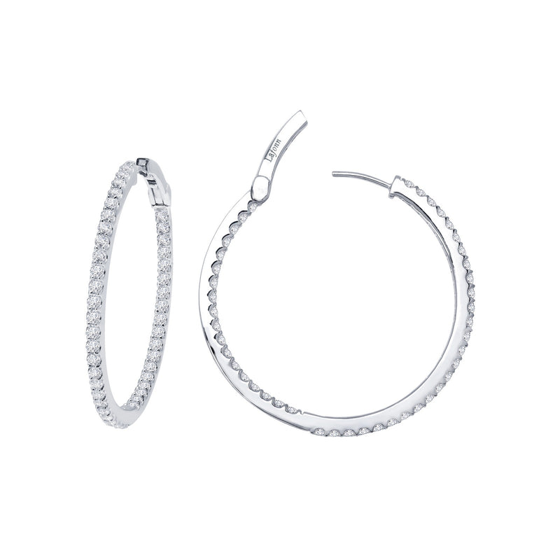 Hinged Inside Out Hoop Earrings