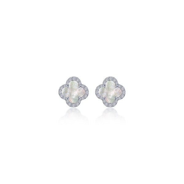 0.4 CTW Halo Stud Earrings