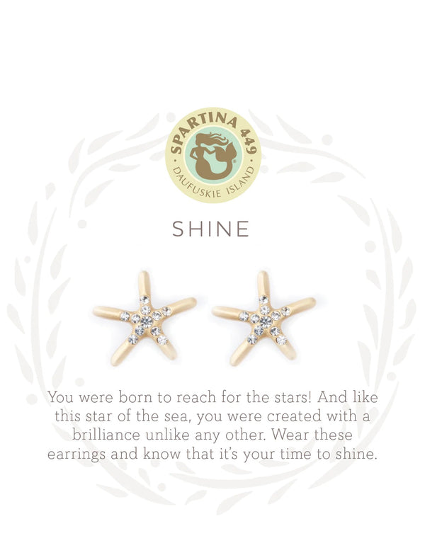 Spartina Sea La Vie Shine/Starfish Stud Earrings