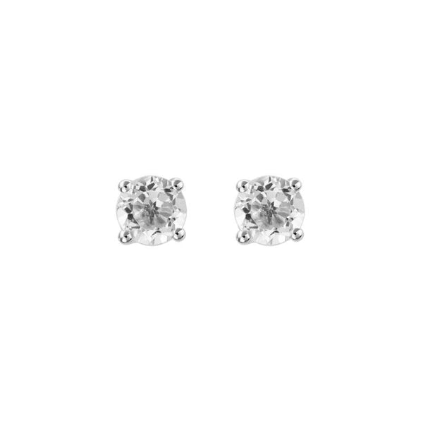 White Topaz Earrings