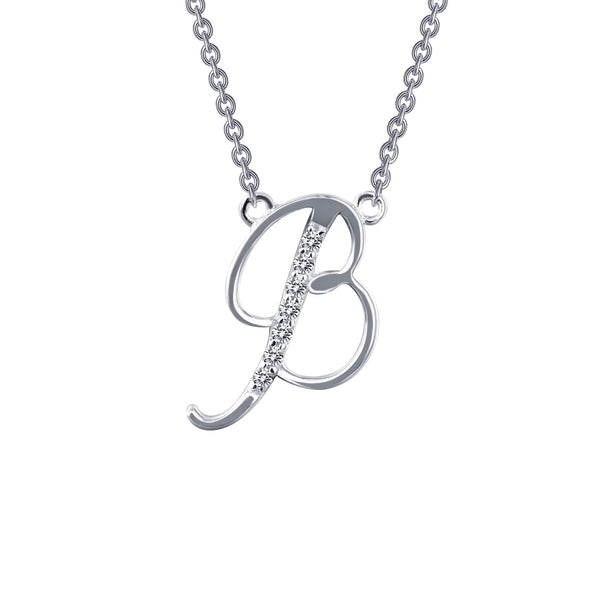 B Initial Necklace