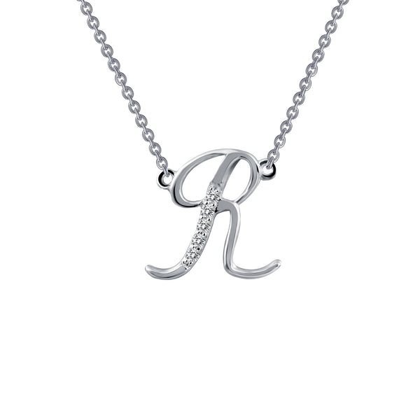 R Initial Necklace