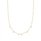 Alternating Pearl & Bead Station Necklace