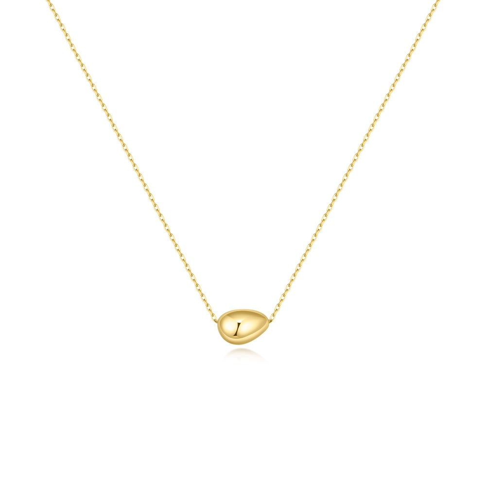 Gold Pebble Necklace