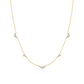 Gold Cluster & Single Station Necklace