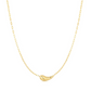Gold Curved Teardrop Necklace