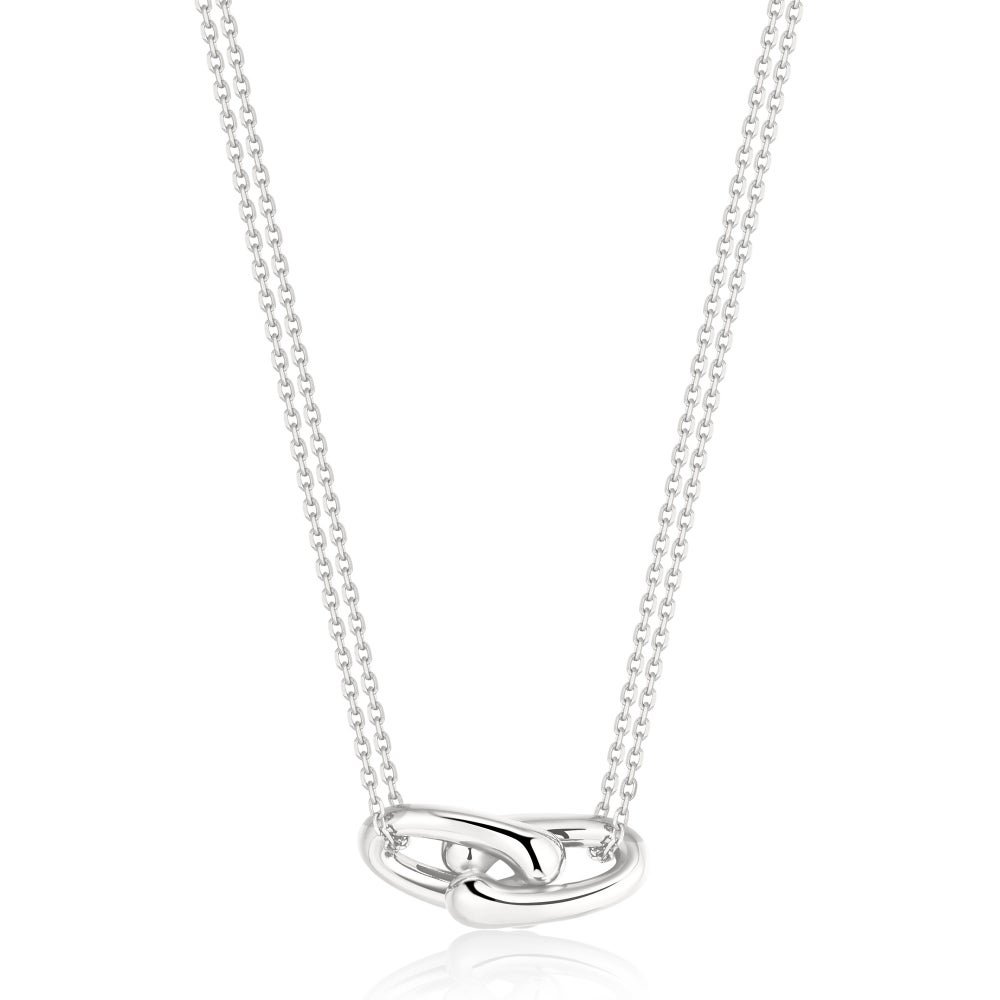 Silver Interlocked Necklace
