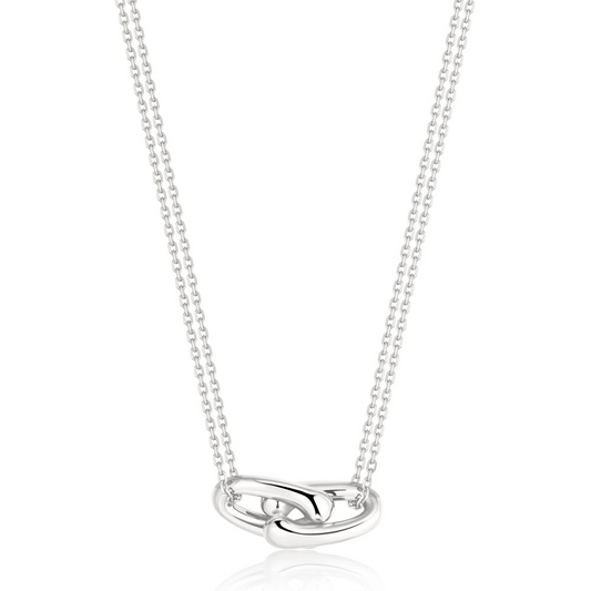 Silver Interlocked Necklace
