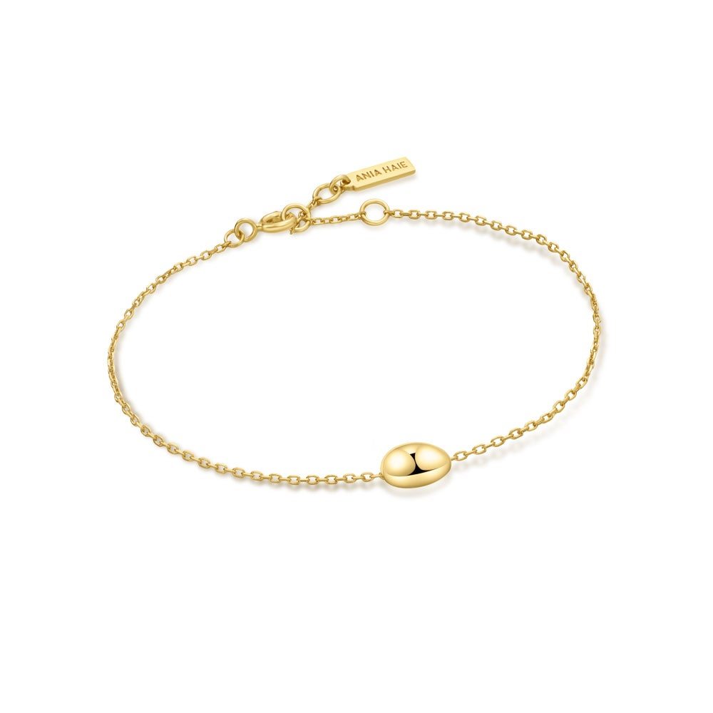 Gold Pebble Bracelet