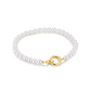 Gold Elegant Shell Pearl Bracelet