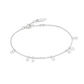 Silver Ethereal Teardrop Dangle Station Bracelet