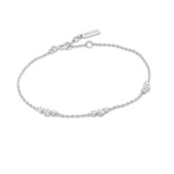 Silver Cluster Station Bracelet