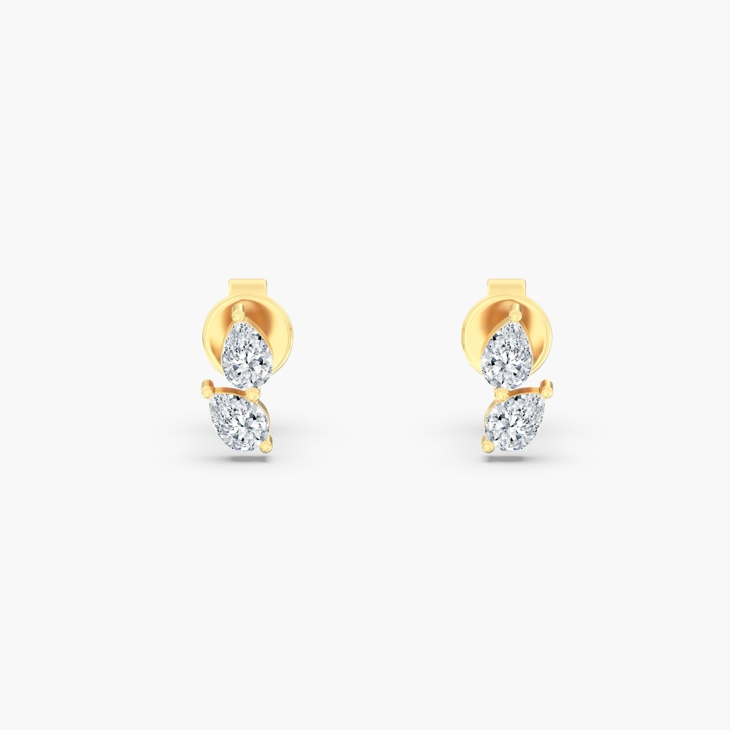 Petite Pear Duo Studs