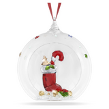 Swarovski Ball with Stocking Ornament