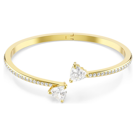 Swarovski Mesmera Yellow Gold Tone Clear Stone Bangle