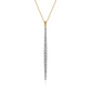 Gold Bujukan Diamond Bar Pendant Necklace