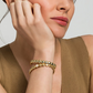Gold Diamond Cluster Cuff Bangle