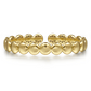 Gold Circle Cuff Bangle