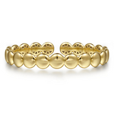 Gold Circle Cuff Bangle