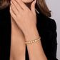 Gold Circle Cuff Bangle