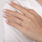 White Gold Bar Set Baguette & Round Diamond Open Anniversary Band